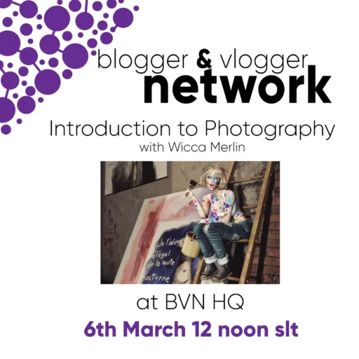 LIVE PRESENTATION – Introduction to Photography with Wicca Merlin
